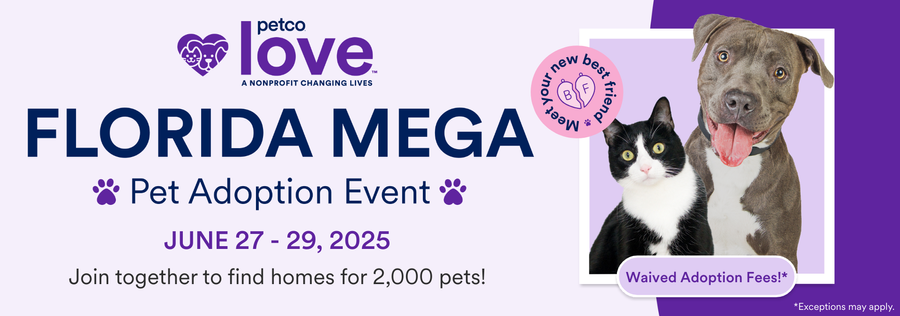 Petco Love Florida MEGA Pet Adoption Event 1920x674 General Banner 